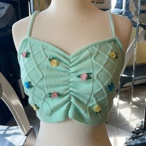 For love and lemons crop top sweater small